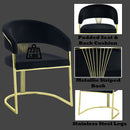 Fallon Black Side Chair - Ornate Home