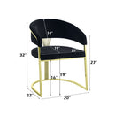 Fallon Black Side Chair - Ornate Home