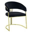 Fallon Black Side Chair - Ornate Home