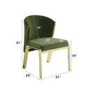 Fallon Green Side Chair (Set of 2) - Ornate Home