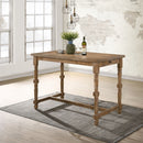 Farsiris Weathered Oak Counter Height Table - Ornate Home