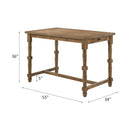 Farsiris Weathered Oak Counter Height Table - Ornate Home