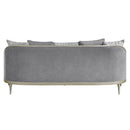 Fernando Gray/Champagne Sofa w/ 5 Pillows - Ornate Home