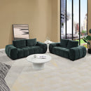 Ferrand Green Loveseat - Ornate Home