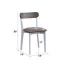 Fidelity White & Gray 5Pc Pack Dining Set - Ornate Home