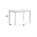 Fidelity White & Gray 5Pc Pack Dining Set - Ornate Home