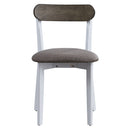 Fidelity White & Gray 5Pc Pack Dining Set - Ornate Home