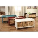 Flavius White Bench - Ornate Home