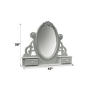 Flora Gray Mirror W/Jewlery - Ornate Home