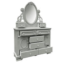 Flora Gray Mirror W/Jewlery - Ornate Home