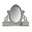 Flora Gray Mirror W/Jewlery - Ornate Home