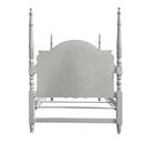 Flora Gray Twin Bed W/Poster - Ornate Home