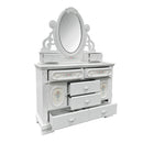 Flora White Jewelry Mirror - Ornate Home