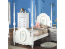Flora White Twin Bed - Ornate Home