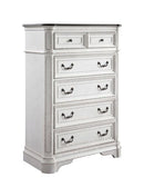 Florian Antique White/Oak Chest - Ornate Home