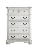 Florian Antique White/Oak Chest - Ornate Home