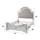 Florian Beige/Antique White Queen Bed - Ornate Home