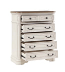 Florian Gray/Antique White Chest - Ornate Home