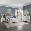Florian Gray/Antique White Queen Bed - Ornate Home