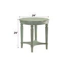 Fordon French Antique Gray Green End Table - Ornate Home