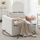 Frederick Ivory Swivel Chair W/Pillow - Ornate Home