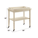 Frisco Antique White Serving Cart - Ornate Home