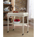 Frisco Antique White Serving Cart - Ornate Home
