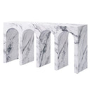 Fritzy Arched Engineered Stone Console Table - Ornate Home