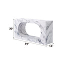 Fritzy Rectangular Engineered Stone Console Table - Ornate Home