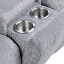 Fullar Light Gary Modular Console w/Speaker & Cup Holder - Ornate Home