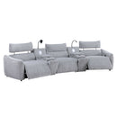 Fullar Light Gary Modular Console w/Wireless Charger - Ornate Home
