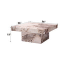 Fultan Engineered Stone Coffee Table - Ornate Home