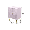 Gaines Pink Nightstand - Ornate Home
