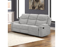 Galya Light Gray Motion Loveseat w/Console - Ornate Home