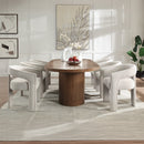 Gamarya White Chenille Side Chair (Set of 2) - Ornate Home