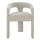 Gamarya White Chenille Side Chair (Set of 2) - Ornate Home