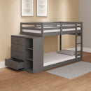 Gaston Gray Twin/Twin Bunk Bed - Ornate Home