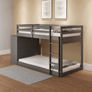 Gaston Gray Twin/Twin Bunk Bed - Ornate Home