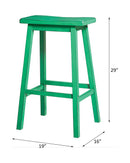 Gaucho Antique Green Bar Stool (Set of 2) - Ornate Home