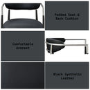 Gavan Black Arm Chair (Set of 2) - Ornate Home