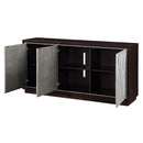 Geranio Metallic Silver Console Cabinet - Ornate Home