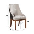 Gilsea Fabric/Brown/Brown Side Chair (Set of 2) - Ornate Home