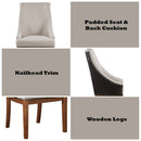 Gilsea Fabric/Brown/Brown Side Chair (Set of 2) - Ornate Home