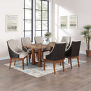 Gilsea Fabric/Brown/Brown Side Chair (Set of 2) - Ornate Home