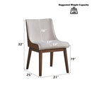 Ginny Brown Side Chair  (Set of 2) - Ornate Home