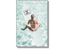 Glamorous Poolside Art Gloss w/ Foil & Rocks in Frame Wall Art - Ornate Home