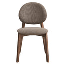 Hadasa Light Brown & Walnut Side Chair (Set of 2) - Ornate Home
