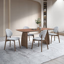 Hadasa Walnut Dining Table - Ornate Home