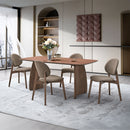 Hadasa Walnut Dining Table - Ornate Home