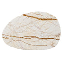 Haidar Natural Marble/Brown Coffee Table - Ornate Home